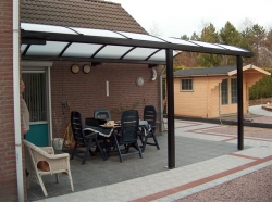 carports terrace with kopse and wall fixation 6x3m